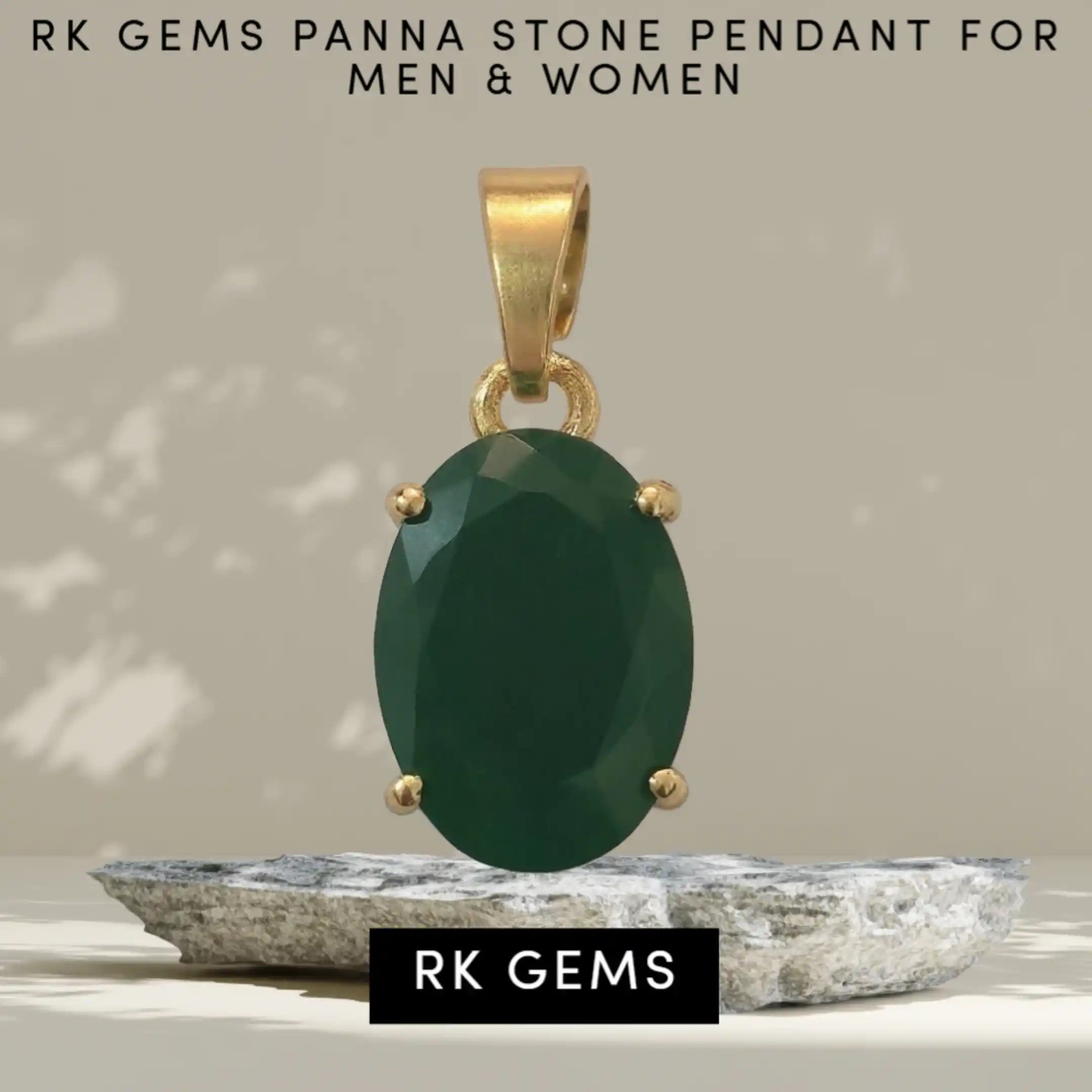 Astrological Panna Gemstone Pendant– Genuine Emerald for Growth & Business Success  For Men & Women.png